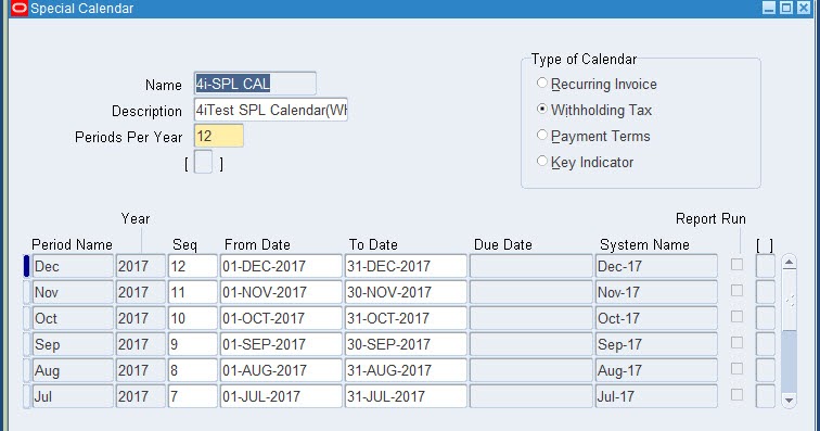 withholding tax setup in oracle apps